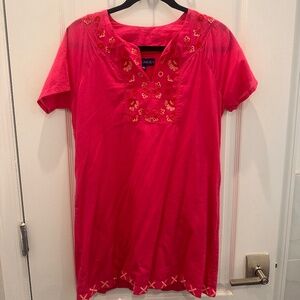 Ro’s Garden beach cover up pink